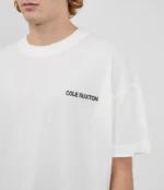 Cole Buxton HIGH TWIST COTTON WHITE T-SHIRT