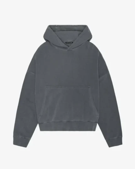 COLE BUXTON HEAVYWEIGHT CROPPED GREY HOODIE